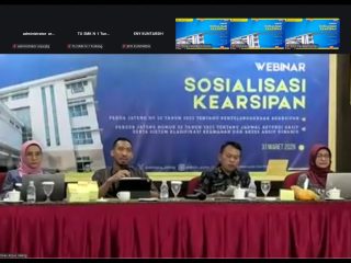 Tingkatkan Tata Kelola Arsip, Kepala Perpustakaan MTs I’anatut Tholibin Ikuti Sosialisasi Peraturan Daerah Kearsipan